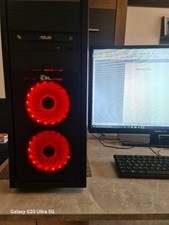 Gaming PC Set - Monitor, Tastatur, Maus, Headset, Mauspad, WLAN Bluetooth Stick