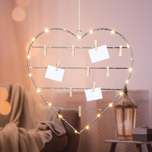 Led deko herz warmweiße - led,