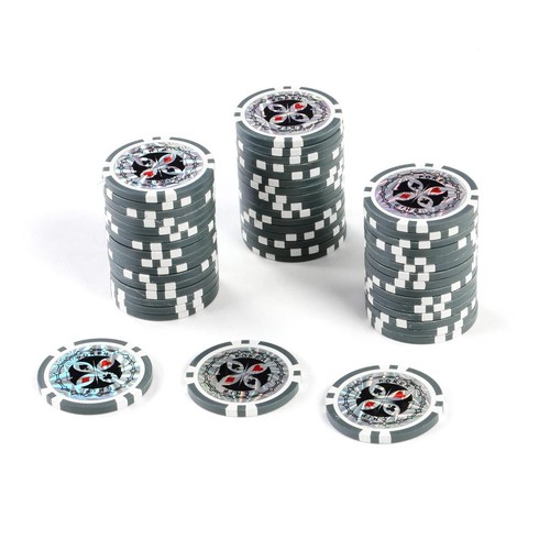 Poker chips wert grau - poker-chips,