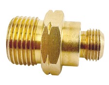 Schlauch-Adapter 30 mm von Euro-Kartuschen Außengewinde 7/16" auf 3/8" links AG 