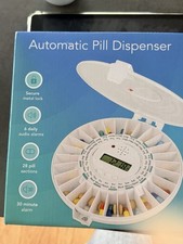 Tablettenbox Pillendose Organizer Pillensafe Pill Didpenser Automat