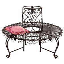 Baumbank Rund Metall