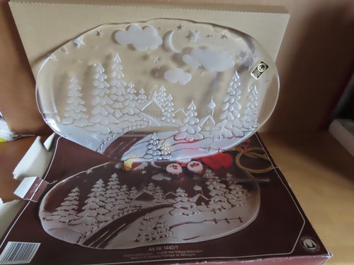 Servierplatte oval glas mit - oval,