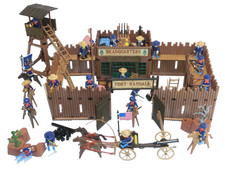 Playmobil Western Nordstaatler Fort Randall Set Kutsche Kanone Soldaten