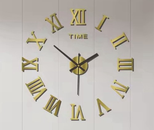 Wanduhr ziffern gold farben - ziffern,