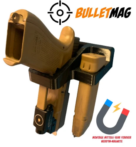 Kurzwaffenhalter und 9mm