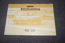 Betriebsanleitung Bedienungsanleitung Fiat 126 P4 „Bambino“ II/1978 sehr gut