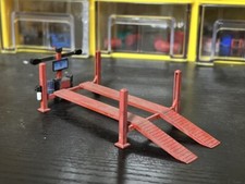 Diorama 1/64 Achsvermessungsgerät Hebebühne Garage Szenemodell Prop Zubehör