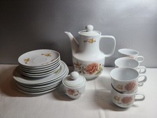 Colditz Porzellan Kaffeeservice Blume Vintage 70er Blumen gebraucht