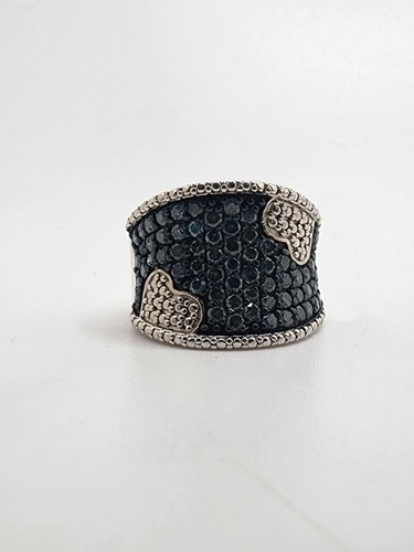 925 blauer diamant - diamant, cluster
