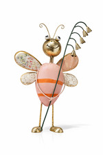 Blechfigur Biene Metall bunt