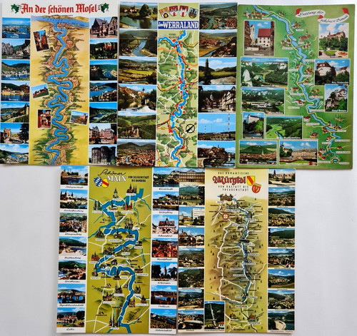 Postkarten lot landkarten - postkarten, x