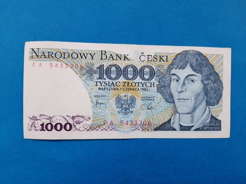 1000 zlotych polen - 1000,