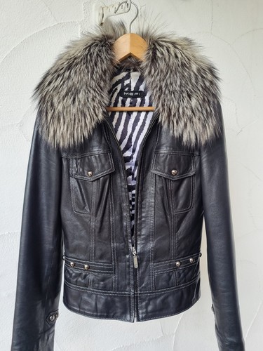 Mefi damen lederjacke schwarz - mefi,