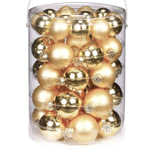 Weihnachtskugeln gold