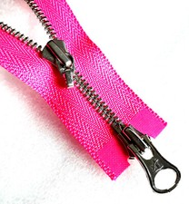 Reißverschluss NEONPINK  Metall Excella Größe 3 teilbar 2-Wege молния YKK Zipper