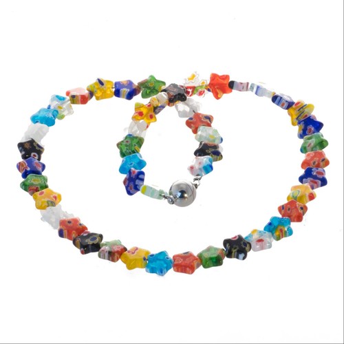 Kinder kette bunt glas - kinder,
