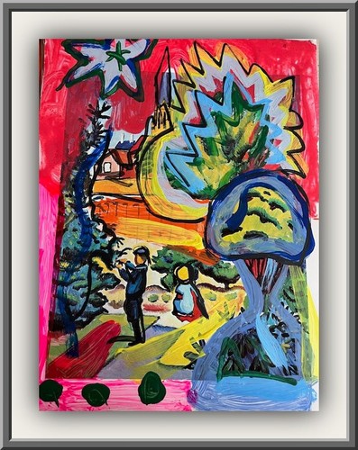 Acryl pop art malerei - , kunst