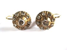 Antike Ohrringe Gold 585 mit