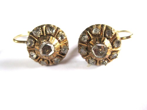 Antike ohrringe gold 585 mit - ohrringe,