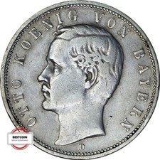 J 46  5 Mark BAYERN Otto von 1891 D in SS  2008