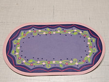 Playmobil Teppich oval  20 x 12 cm Zubehör Puppenhaus Schloss Märchen Nostalgie