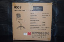 0537 Lila Bürostuhl Mit Mesh-Rückenlehne Neu Inkl. Rechnung