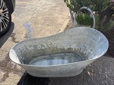alte Zink Babybadewanne -