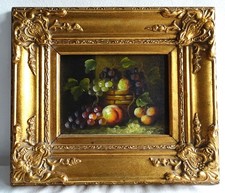 Stilleben Früchte Obst Öl