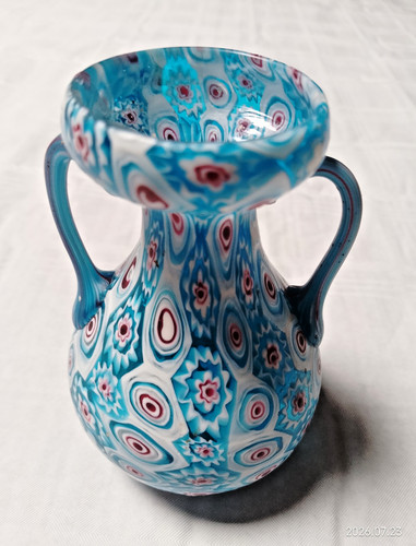 Murano millefiori vase matt - vase,