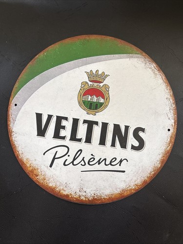 Blechschild rund veltins bier - blechschild,