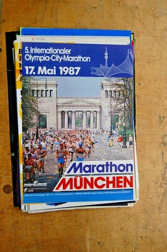 Plakat marathon münchen 1987 - münchen,