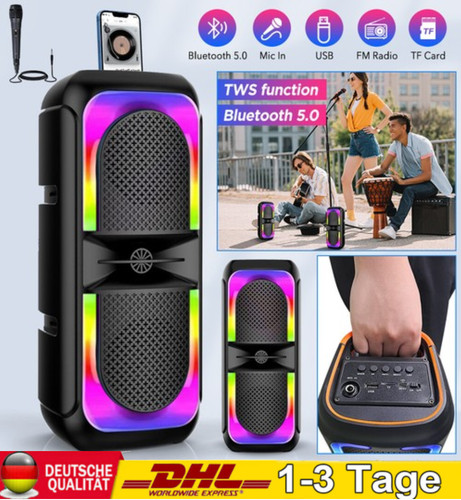 Bluetooth5 lautsprecher led - bluetooth5.0,
