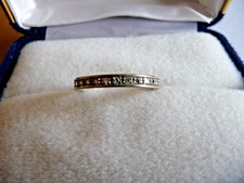 Memory Ring, Weißgold 750 Diamantenbesatz, Ringgröße 20 Gewicht 5  Gramm