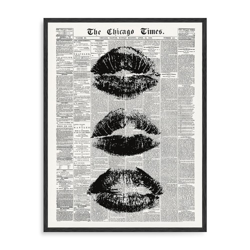 Vintage zeitung wandkunst - vintage,