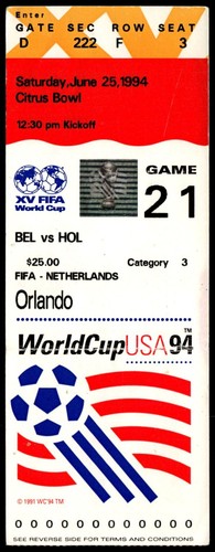 Ticket 1994 belgien - ticket, vs