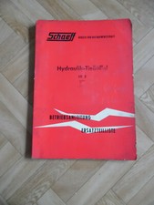 Gebr. Betriebsanleitung + Ersatzteilliste von SCHAEFF - Hydraulik Tieflöffel HT2