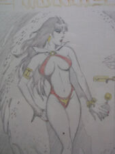 comic original zeichnung sexy VAMPIRELLA by Gonzales Mayo, SIGNIERT+++++++++++++