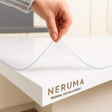 PVC Tischfolie Transparent – Klare Tischschutzmatte 2mm – Schutzfolie Tischdecke