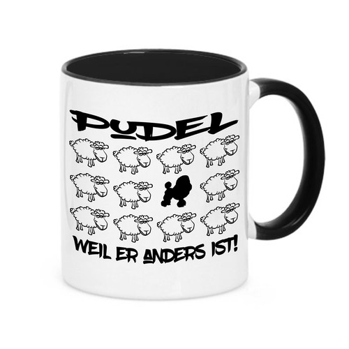 Tasse black sheep pudel - tasse,