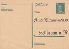 DR P 176 mit seltenem Zudruck - Ackermann Heilbronn