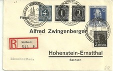 briefmarken deutschlandab 45 sbz MEISSEN portor.