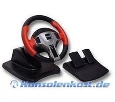 N64 - Lenkrad / Racing / Steering Wheel mit Pedalen Pace mit OVP OVP beschädigt