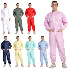 DE iEFiEL Herren Arbeitsoverall Schutzanzug Arbeitsanzug Antistatischer Overall