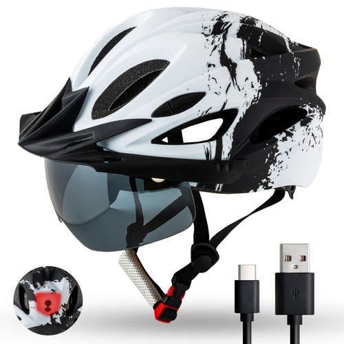 Fahrradhelm mit visier damen - visier, &