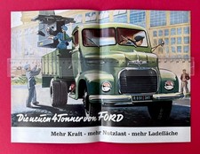 Auto Reklame Prospekt um 1955