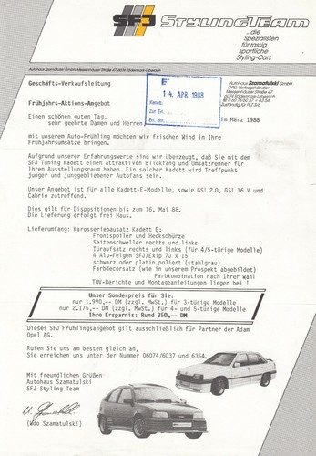 Opel kadett omega a - kadett, e