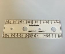 Kabelkarte Klemmleiste Schaltplan Simson SR50 SR80 #1 neu wasserfest UV-stabil