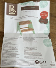 Btoys Stabiler Tritthocker Kinder Holz Tritt Hocker Schemel mit 2 Stufen Kinder