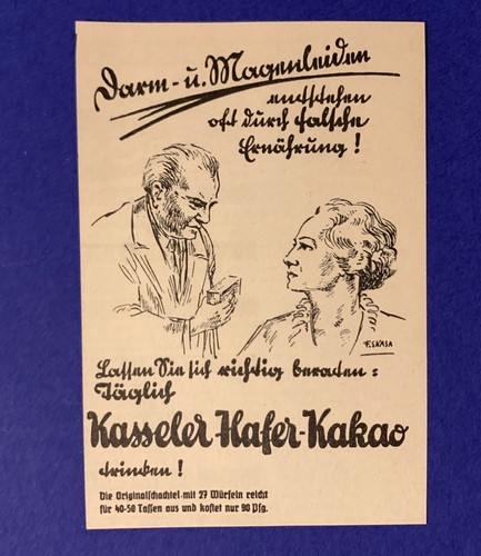 Kasseler hafer kakao 1936 - hafer-kakao,,